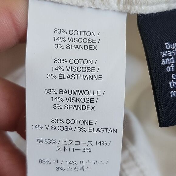 J. Crew Toothpick jeans, off-white, 83% cotton, great used condition,  size 30 - Picture 9 of 13